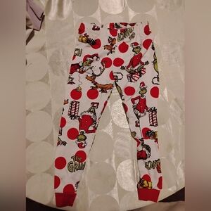 Lazy One Red and White Grinch Pajama Pants